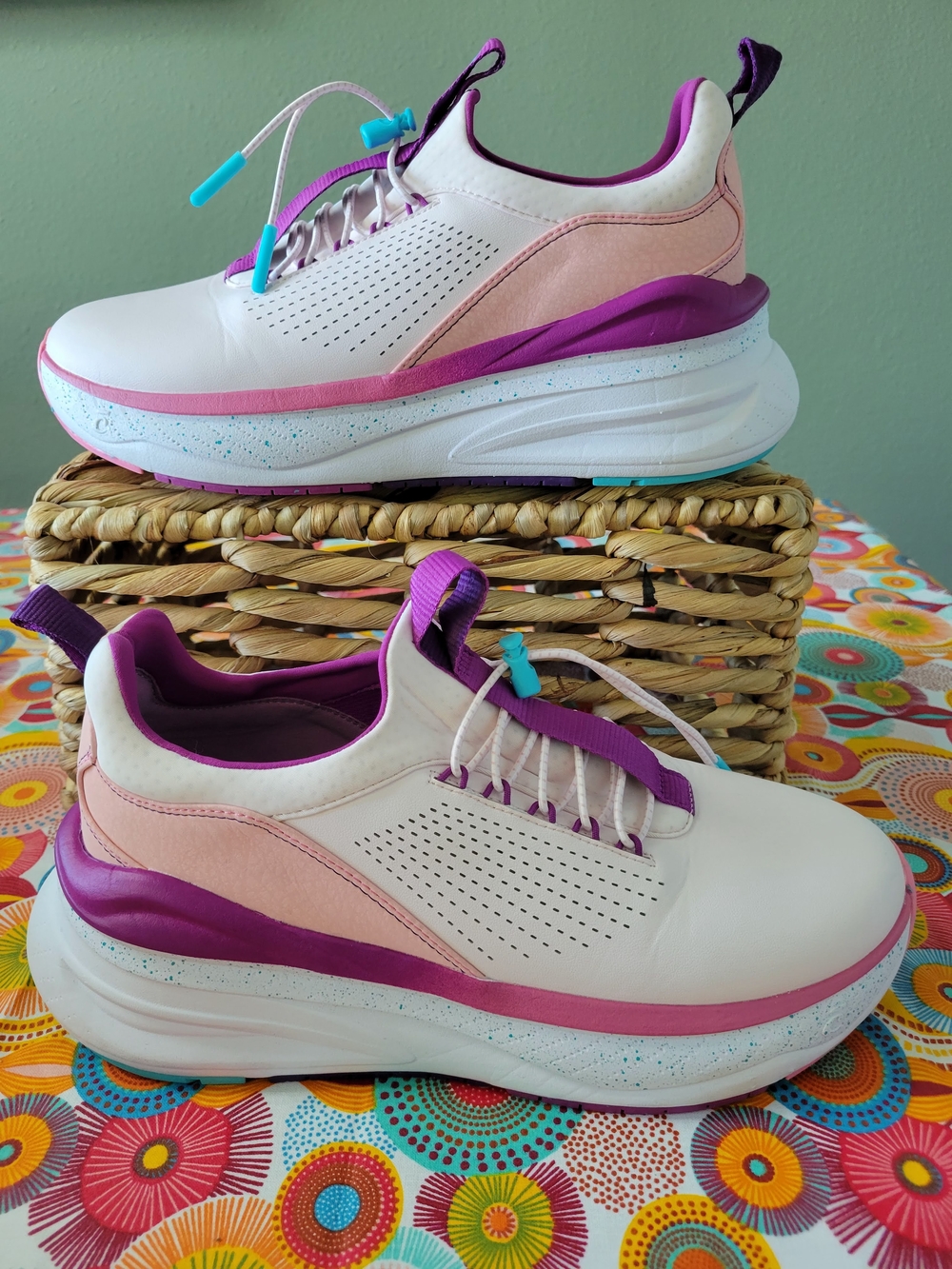 Clove Women's Forte Sneakers Shoes Light Pink / Violet / White Size 9.5